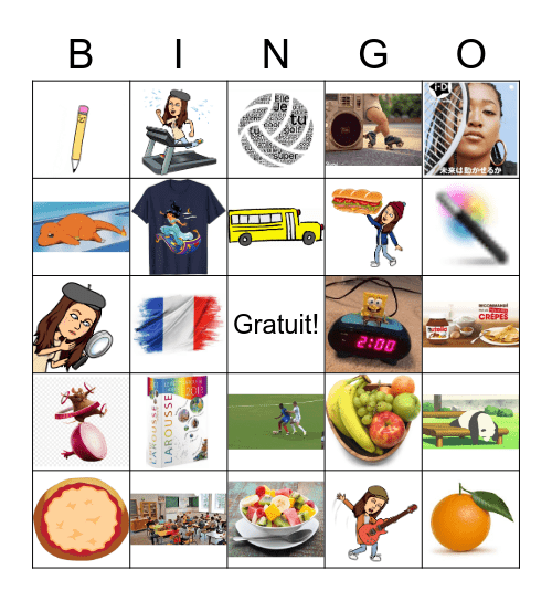 Cognate Bingo #2 Bingo Card