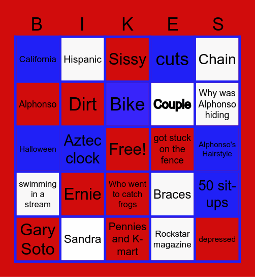 Broken Chain Bingo Card