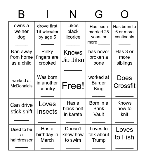 PET CENTER Bingo Card