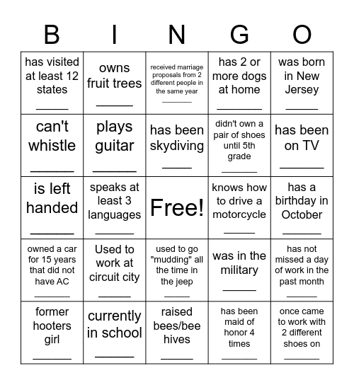 PET CENTER2 Bingo Card