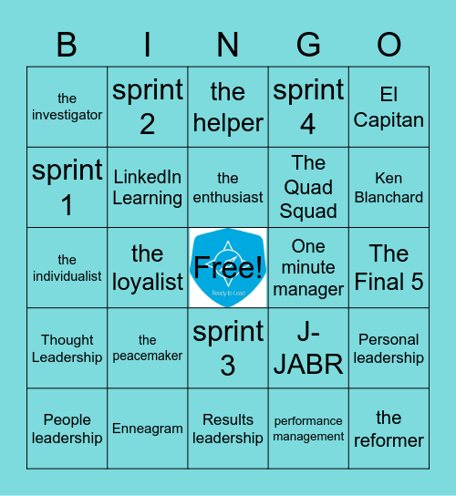 Ready to Lead Bingo Card