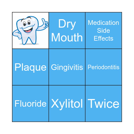 Dental Bingo Card