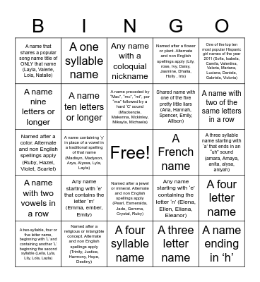 Whorin n Scorin GIRLS EDITION Bingo Card