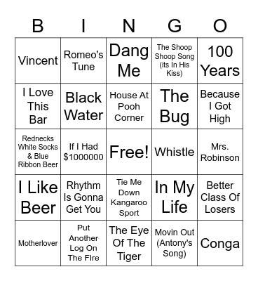 Happy Birthday Gloria Bingo Card