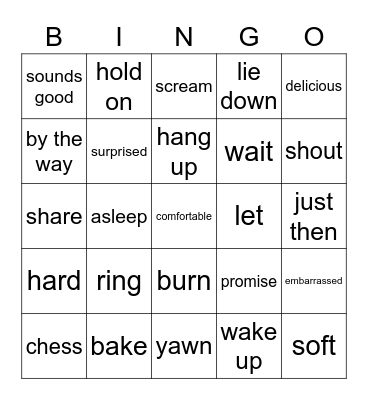 Unit.2 Bingo Card