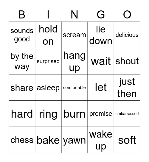 Unit.2 Bingo Card