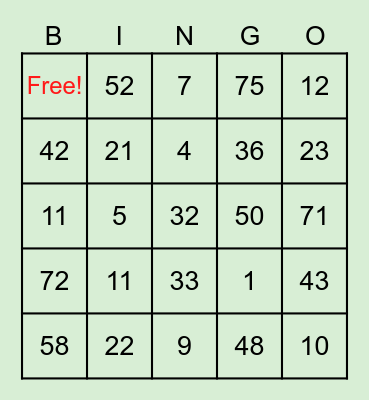 Emergency Meeting Bingo Card