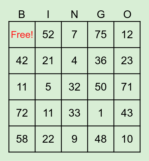 Emergency Meeting Bingo Card