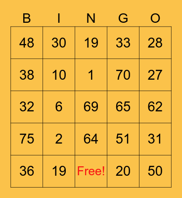 Emergency Meeting Bingo Card