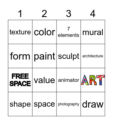 ART BINGO Card