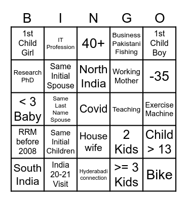 Bingo Jericho Bingo Card