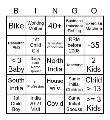 Bingo Jericho Bingo Card