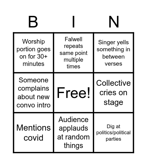 CC/Convo Bingo 2021 v1 beta Bingo Card