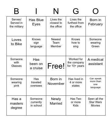 Bellaire & East Jordan Family Health Center - Bingo Card