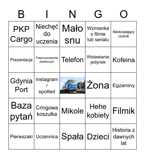 Kamiński Bingo Card