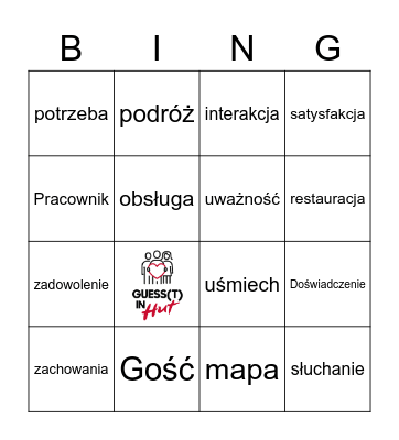 Guess(t) in Hut Bingo Card
