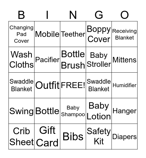 Marianne's Bingo! Bingo Card