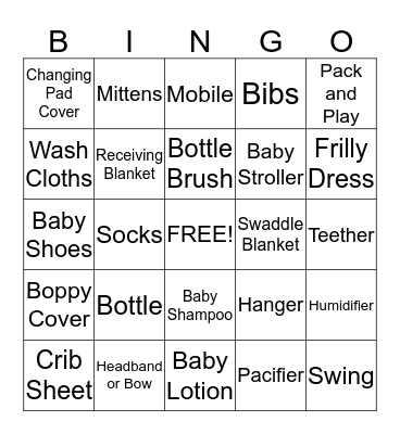 Marianne's Bingo! Bingo Card