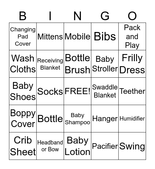 Marianne's Bingo! Bingo Card