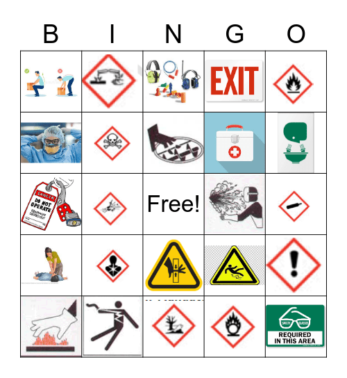 Safety Bingo Card