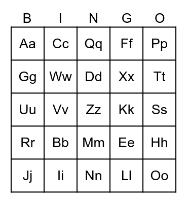 Feast Day Bingo Card