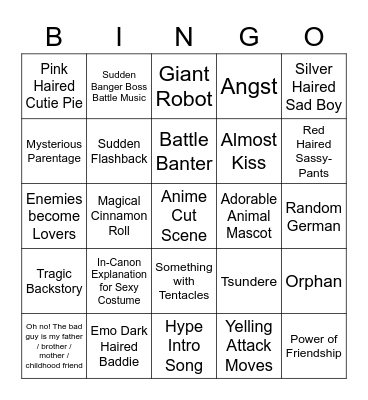 Mystraker Tales of Arise JRPG Trope Bingo Card