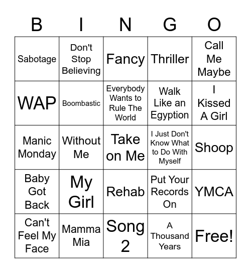 More covers! Bingo Card