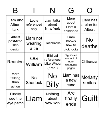 Chapter 63 Bingo Card