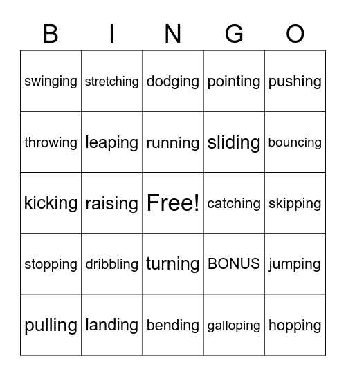 FUN-DAMENTAL Bingo Card