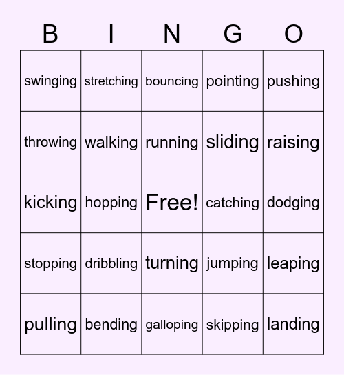 FUN-DAMENTAL Bingo Card