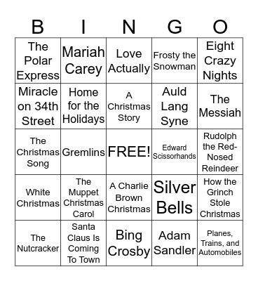 Habitat Holiday Party Bingo Card