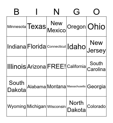 Birthday Bingo Card