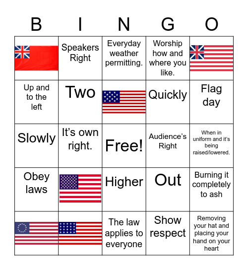 Building a Better World Bingo Card