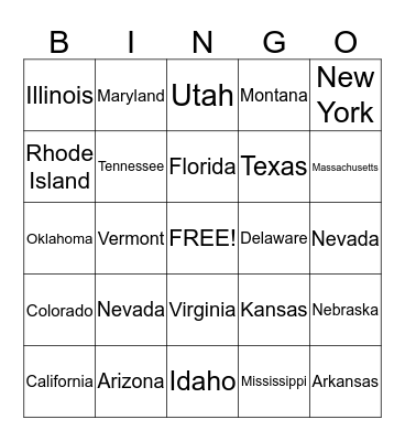 Birthday Bingo Card