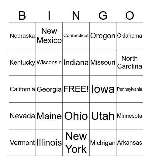 Birthday Bingo Card