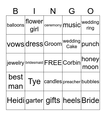 BINGO Card