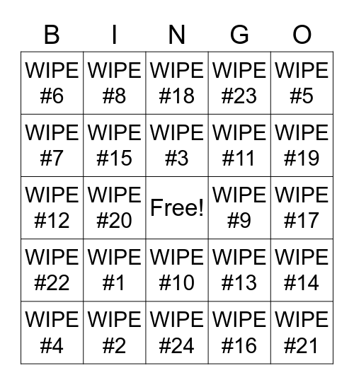MYSTERY BINGO? Bingo Card