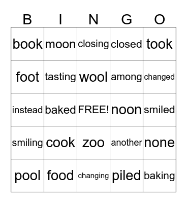 Unit 5-3 Bingo Card
