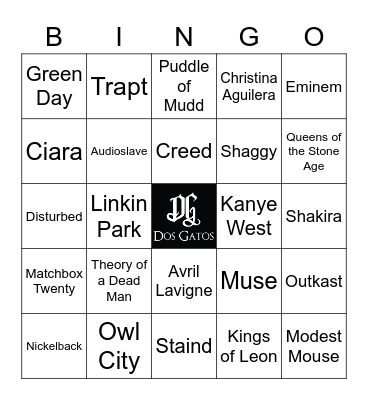 v20 IT CAME FROM THE 2000's Bingo Card