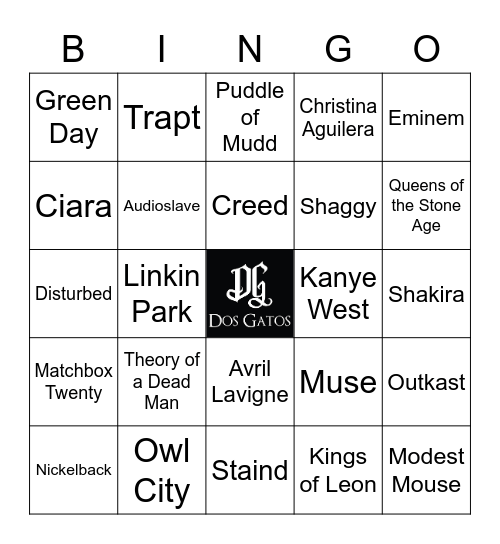 v20 IT CAME FROM THE 2000's Bingo Card