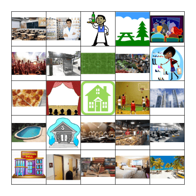 ¿Adónde vas? Bingo Card
