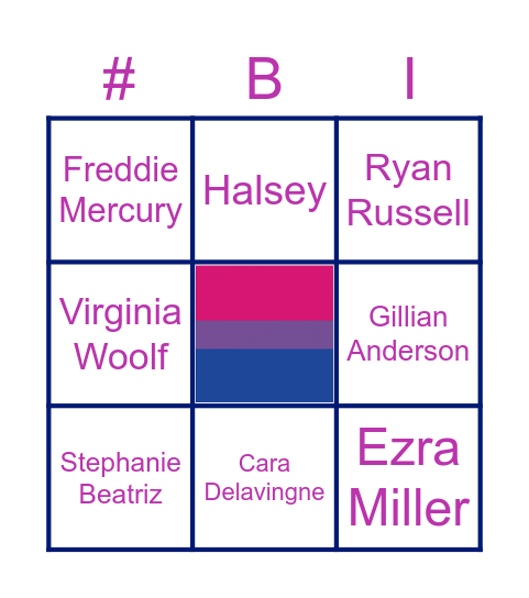 Big Bi Bonanza Bingo Card