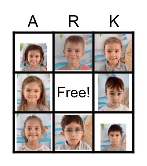 Arkadaşım Bingo Card