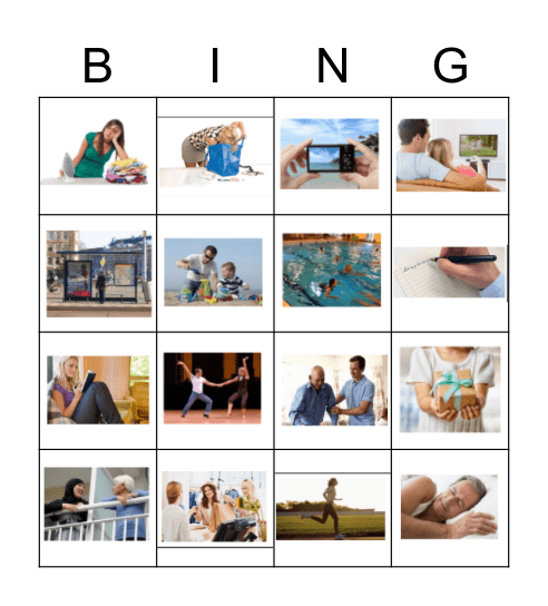 praten over vroeger Bingo Card