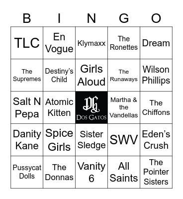 v34 GIRLS! GIRLS! GIRLS! Bingo Card