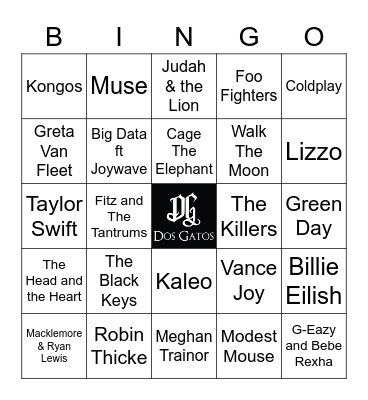 v45 NUMBER ONES Bingo Card