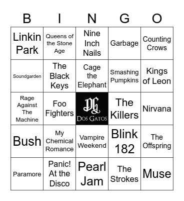 v40 ALT ROCKERS Bingo Card