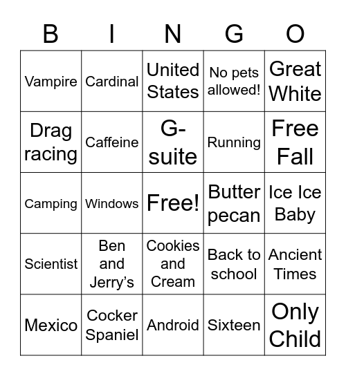 Audit Admins fun facts Bingo Card