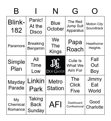 V64 EMO RELAPSE Bingo Card