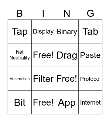 Computer Science Bingo Card